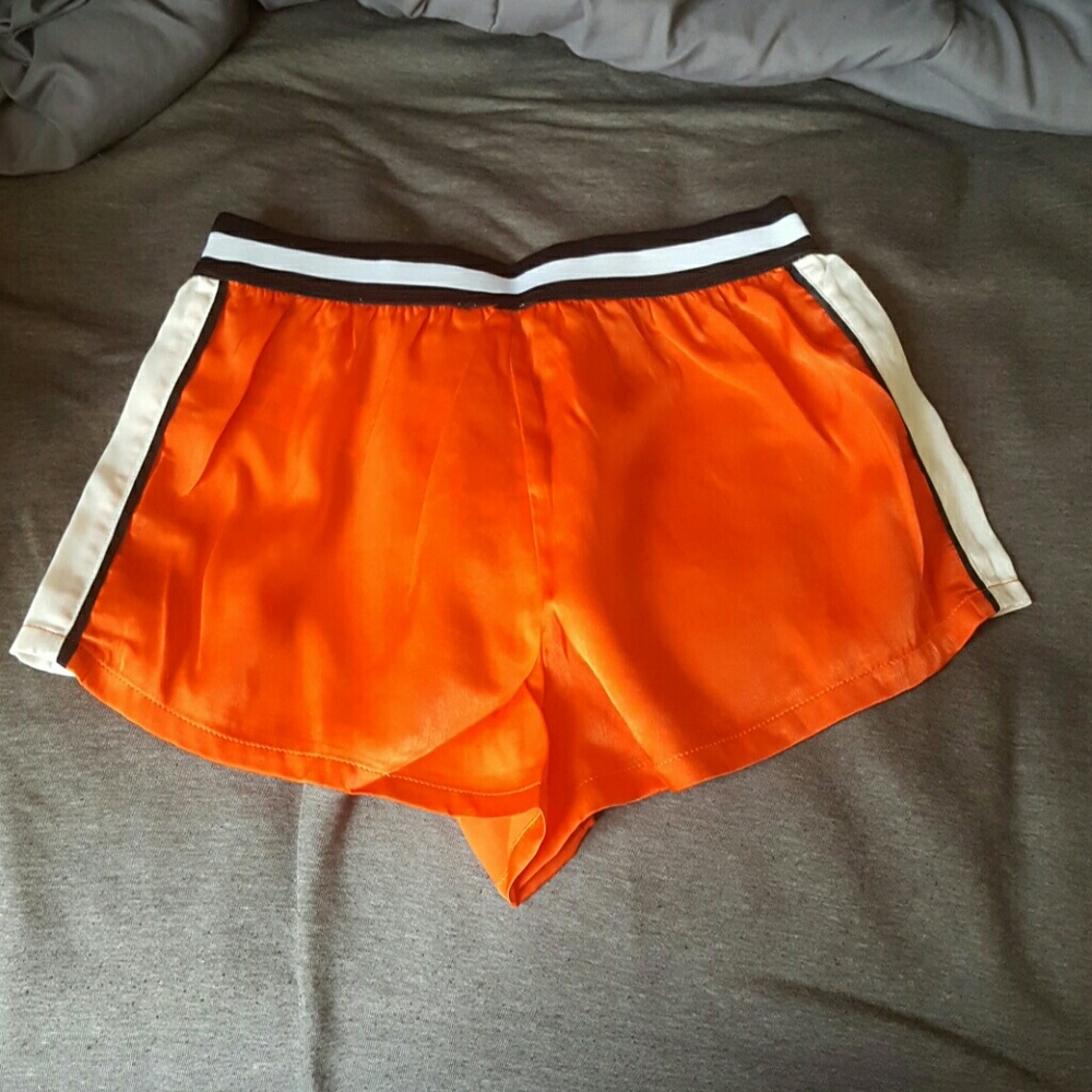 Forever 21 Orange Silk Shorts - Picture 2 of 4